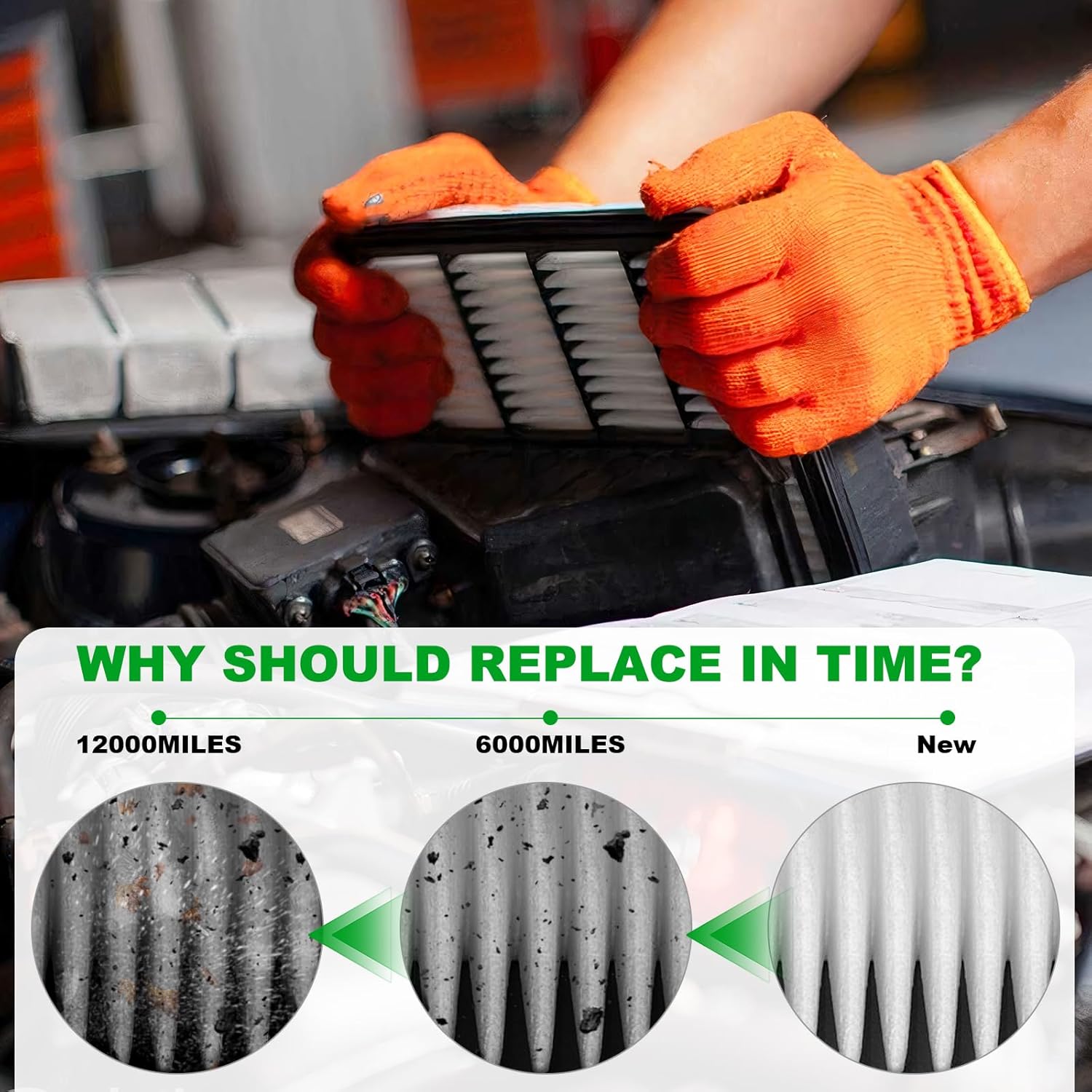 Comb Engine Cabin Air Filter for Honda Fit 2020 2019 2018 2017 2016 2015