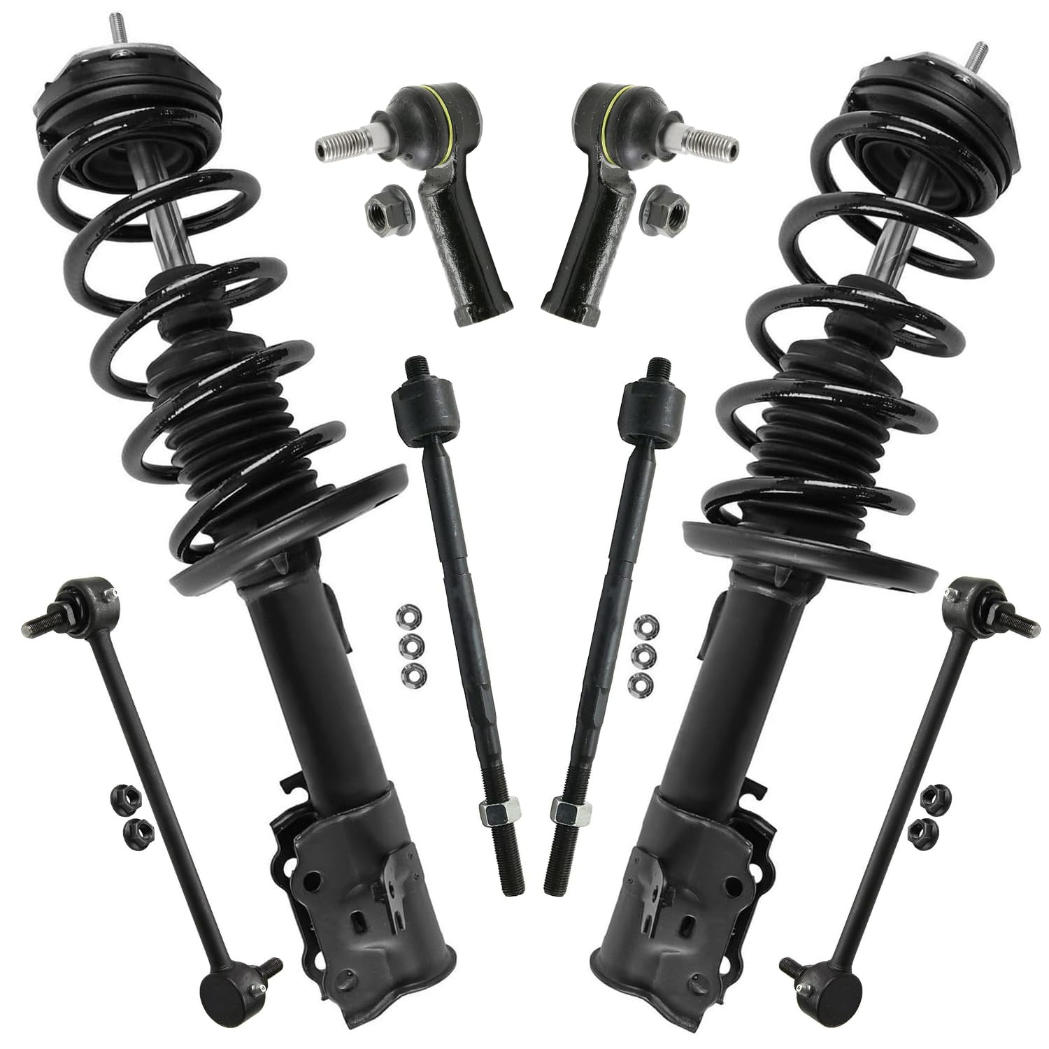 Detroit Axle - 8pc Front Suspension Kit for 2014-2017 Ford Fiesta