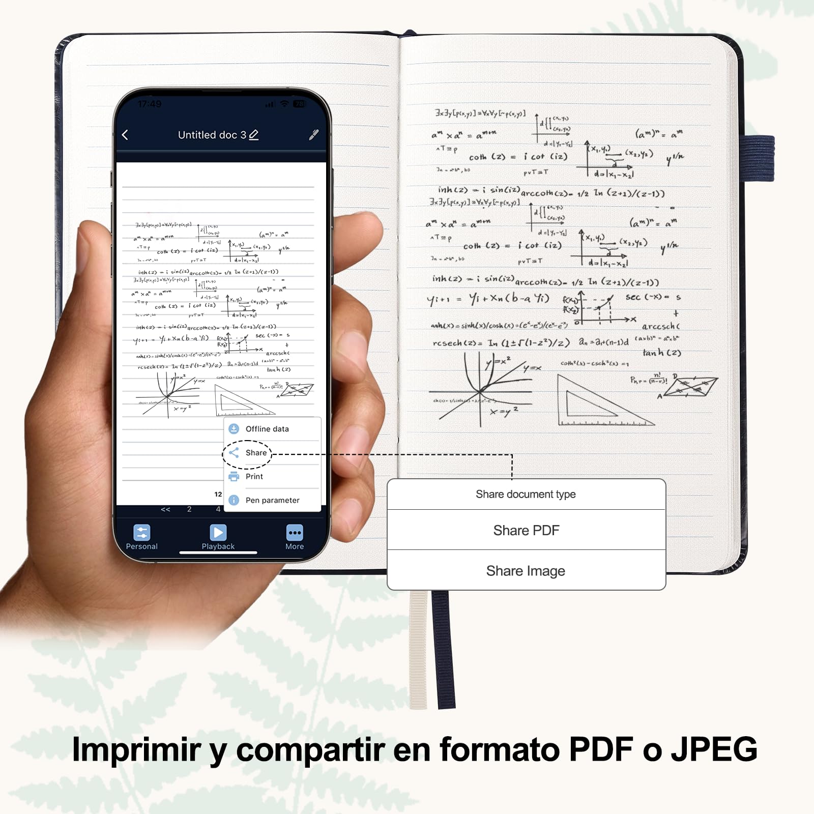 Yuan Libreta Inteligente con Bolígrafo Inteligente Incluido, admite Sync | Smart Writing Set Cuaderno Digital Smart Digital Notepad Escritura Inteligente para Notas y Bocetos, y Partage en Tiempo Real
