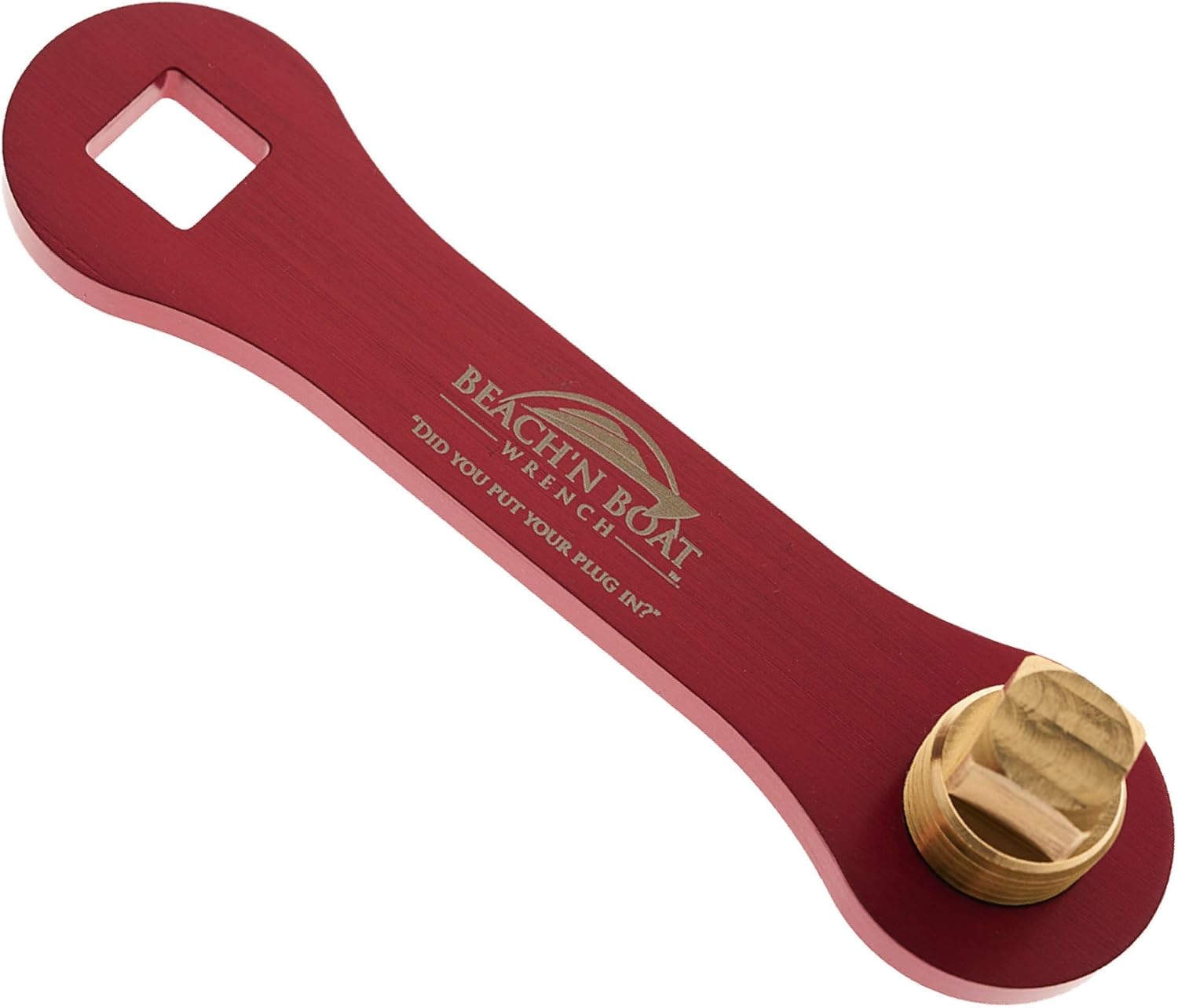 Elite Engineering USA Beach’N Boat Drain Plug Wrench for 1/2 inch NPT Plug, Includes Spare Brass Plug : Sports & Outdoors