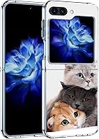 Vista 2 de Funda protectora para Samsung Galaxy Z Flip 5, funda protectora resistente a los golpes para Samsung Galaxy Z Flip 5, color marrón