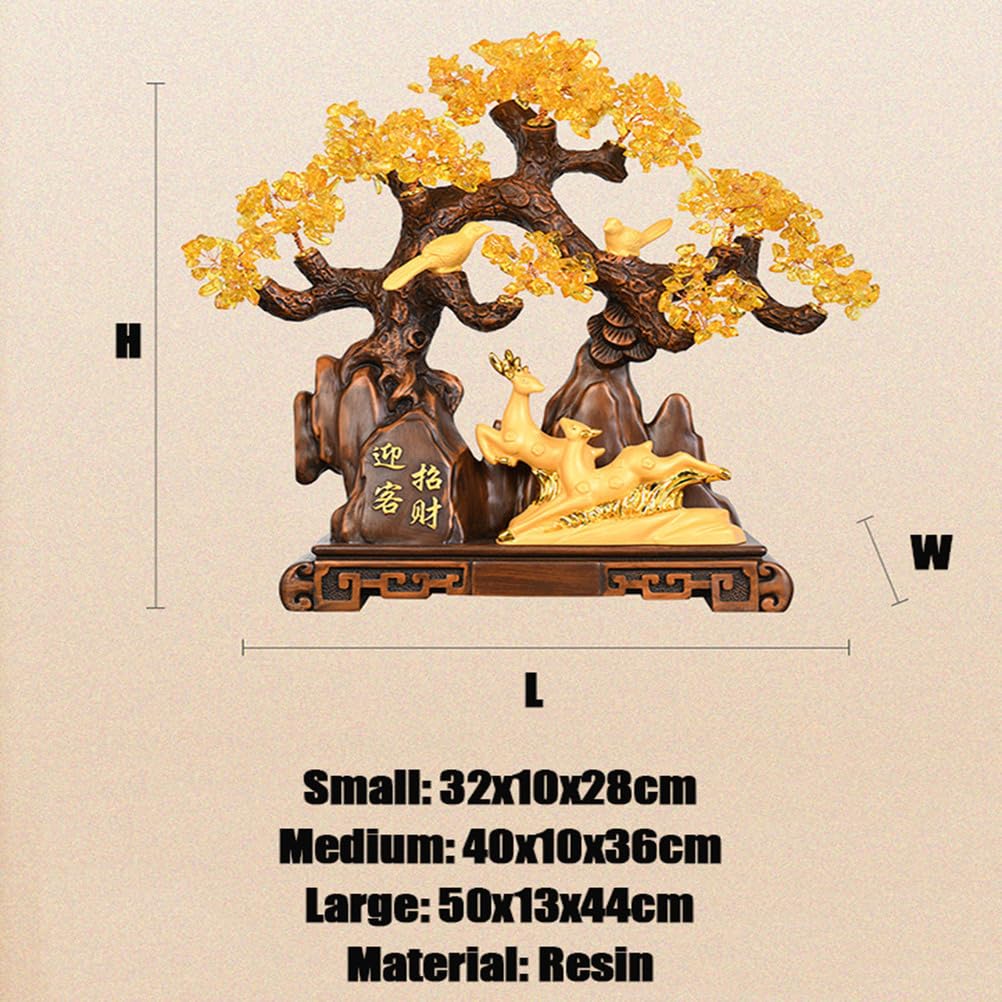 Feng Shui drzewko pieniędzy duża sosna stół w stylu Bonsai dekoracja Feng Shui drzewko pieniędzy dla bogactwa i powodzenia dla biura ozdoby do domu,Elephant,S