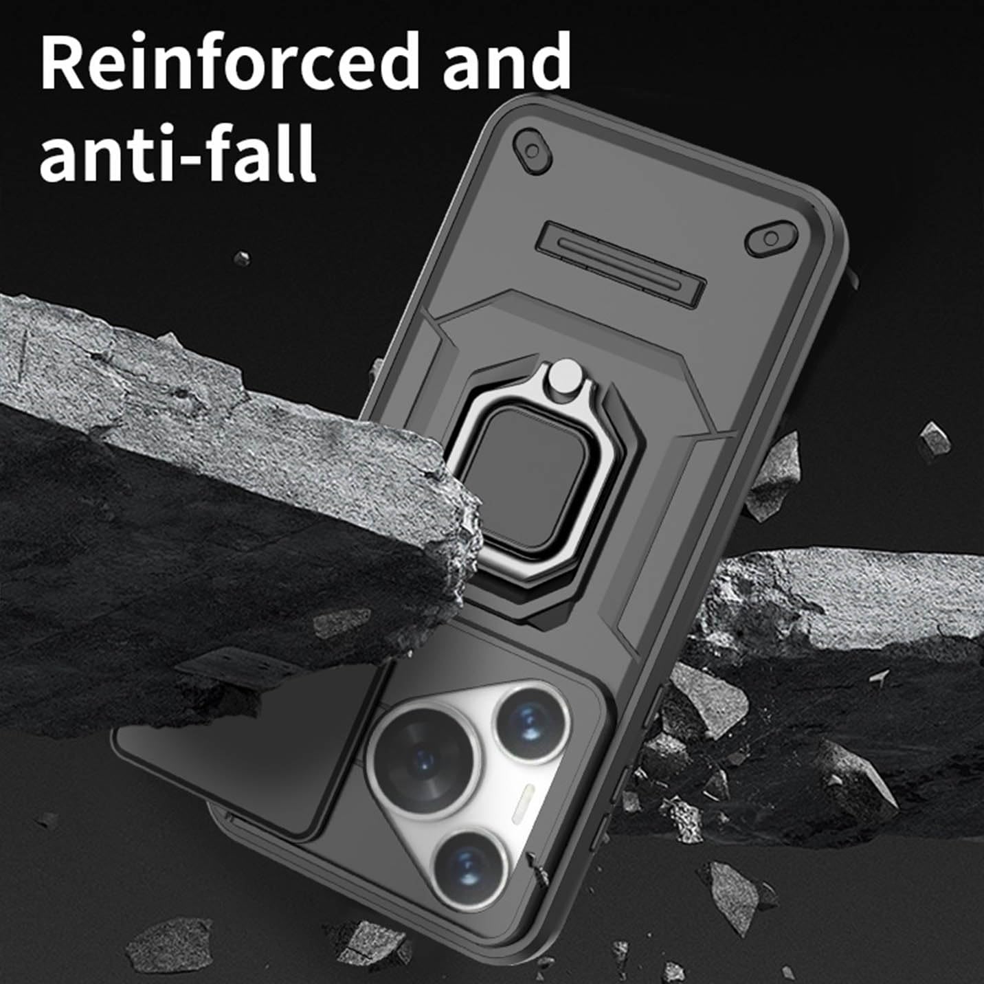 BORYA Coque Xiaomi 15T Pro Portefeuille - Cuir PU + TPU, Support, Fentes Cartes, Blocage RFID, Protection Antichoc