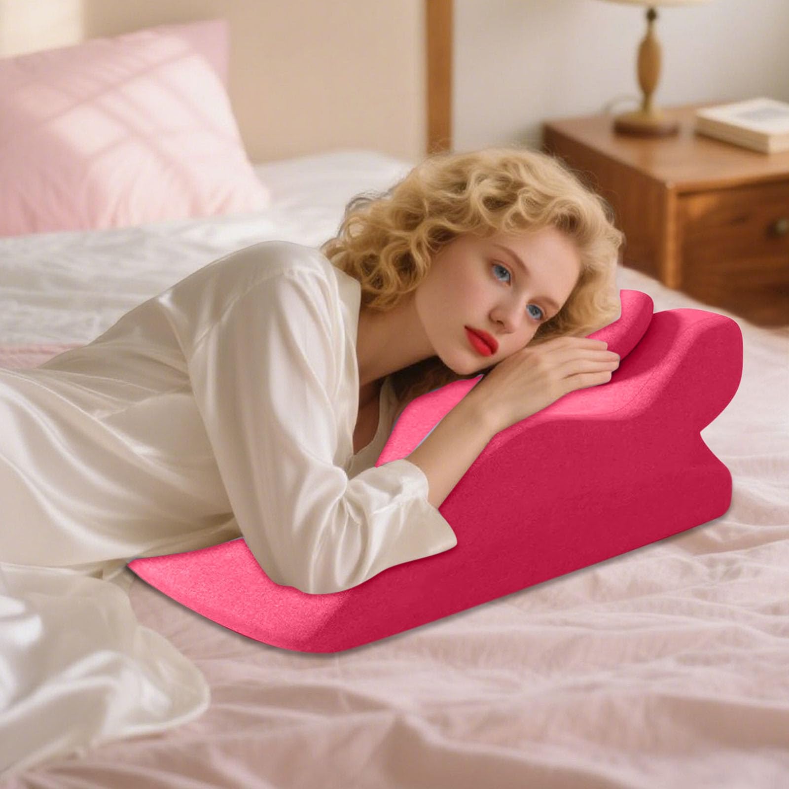 Coussin sexuel pour couples - Coussin cale doux - Avec fonction de soutien - En mousse à mémoire de forme - Soutien ergonomique de la posture pour la colonne vertébrale - Position parfaite pour