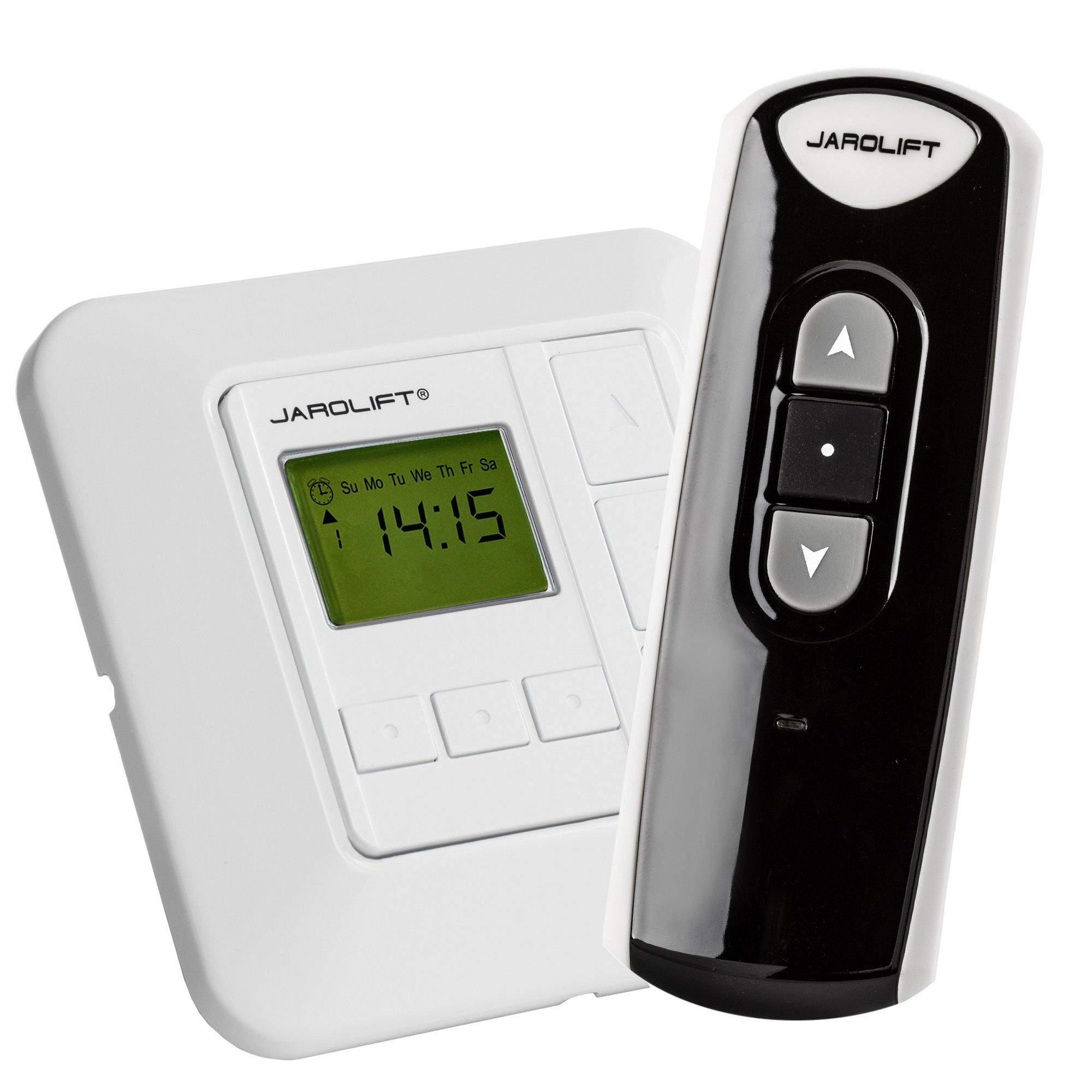 jarolift 7x Sevenlogic Comfort Funk TDRRT-01W Módulo Reloj Temporizador para Motores de Persianas, Incluye Mando a Distancia TDRC 01