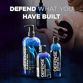Defense Soap Tea Tree Body Wash | All Natural Organic Shower Soap for Athletes | Odor Control & Skin Fungal Protection for Sports, Post Workout & Recovery - 32 oz (Pack of 2)