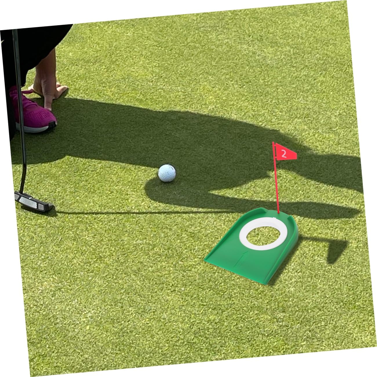 BESPORTBLE 9pcs Golf Putting Cup Training Portable Golf Practice Tool for Enhanced Accuracy and Skill Development for Home Office and Outdoor Use