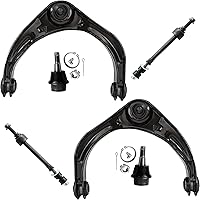 Vista 172 de Detroit Axle - Kit de suspensión delantera RWD para Chrysler 300 Dodge Challenger Charger Magnum, brazos de control superior con barras
