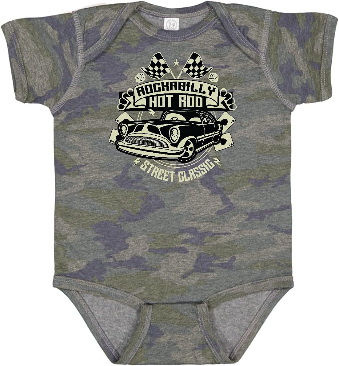 inktastic Rockabilly Hotrod Baby Bodysuit