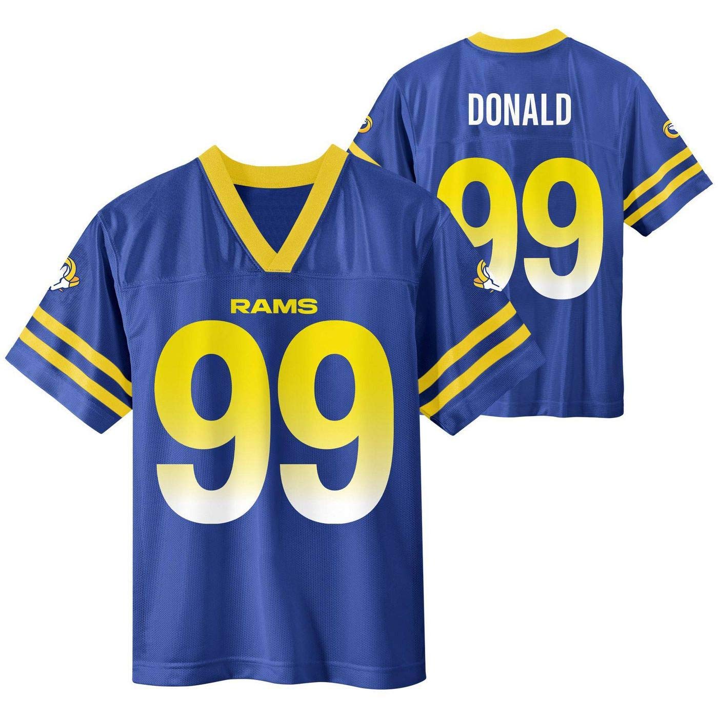 Outerstuff Aaron Donald Los Angeles Rams #99 Youth 8-20 Blue Home Player Jersey (10-12)