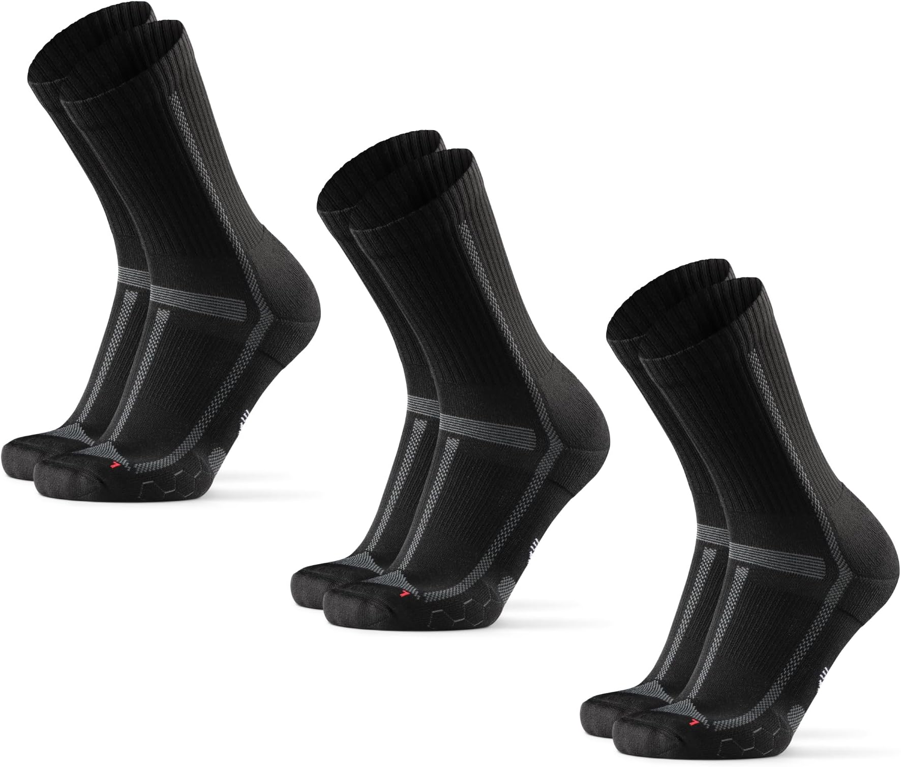 Ultra-Comfort Crew Running Socks, Performance Socks, Men & Women - 3 or 5 Pack