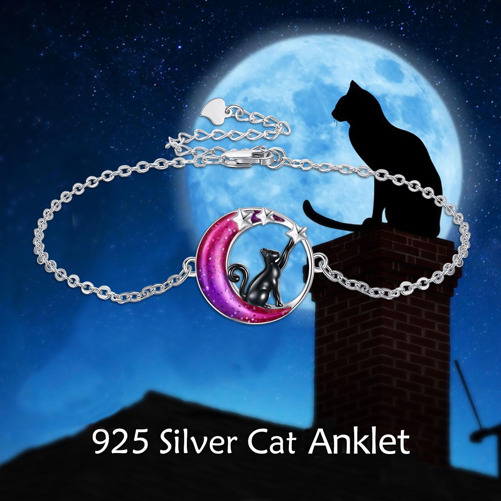 VONALA Cavigliera in argento Sterling 925, per donne e ragazze