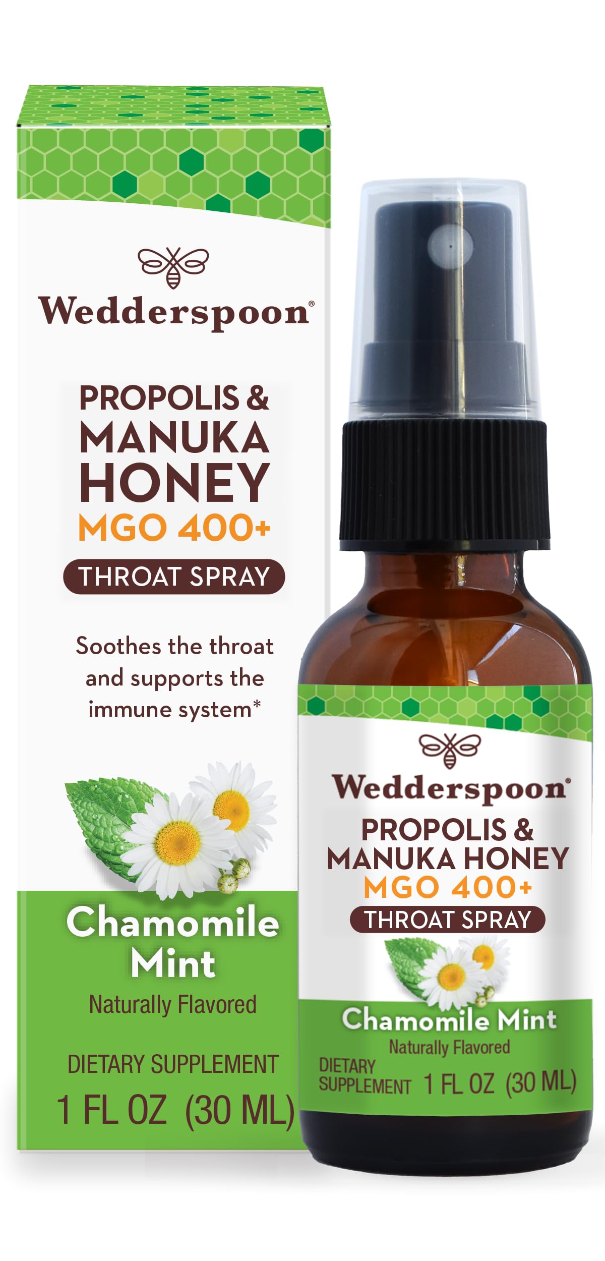 Wedderspoon Propolis & Manuka Honey Throat Spray, Lemon & Ginger, 1 Fl Oz — Amazon image 7