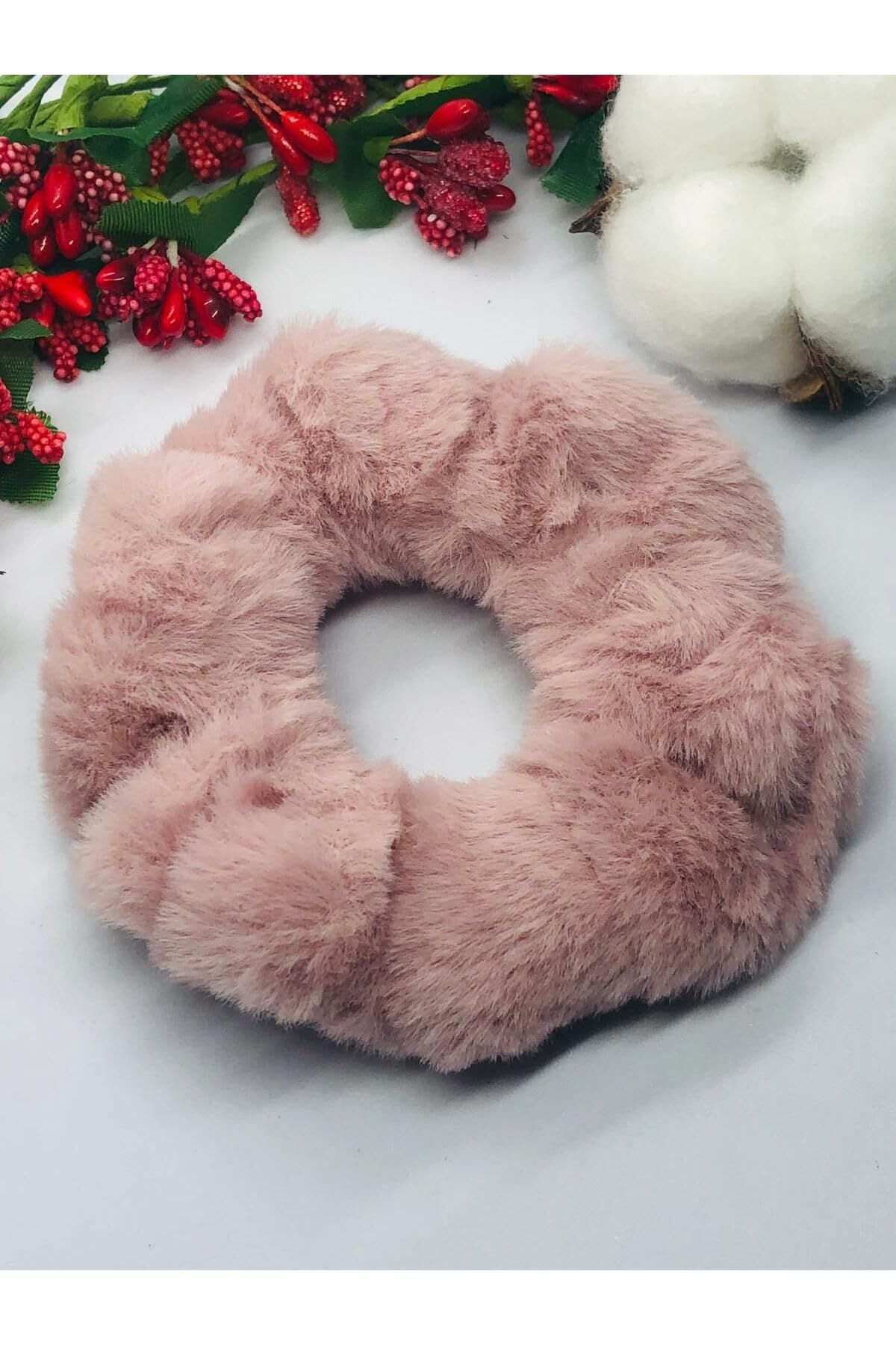 GÜL KURUSU PELUŞ LASTİK TOKA Gül Kurusu Tek Ebat