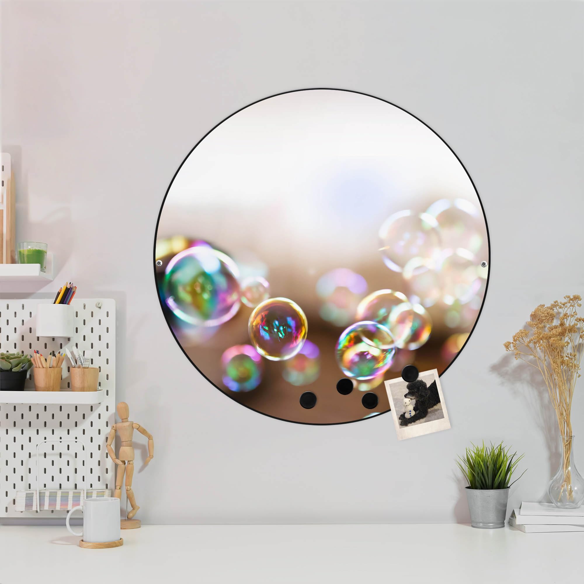 Banjado Magnettafel 30x75 Cm – Magnetwand Mit Retro-Motiv Für Küche, Büro & Kinderzimmer