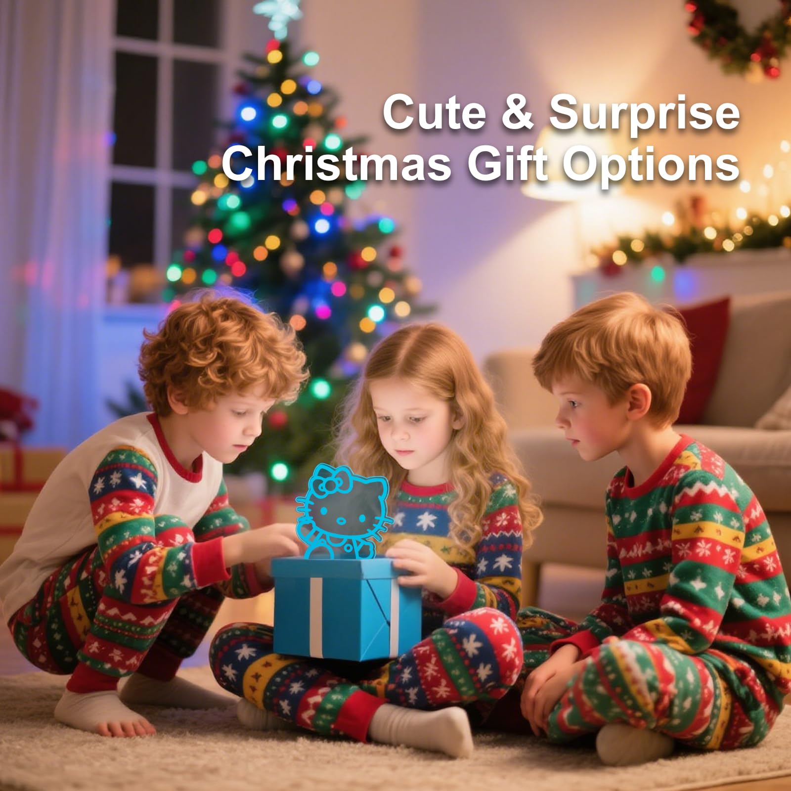 XJMZX Cute Night Light 3D Bedroom Decor for Birthday Christmas Party Smart Remote Control Boy Gifts for Childrens — view 4