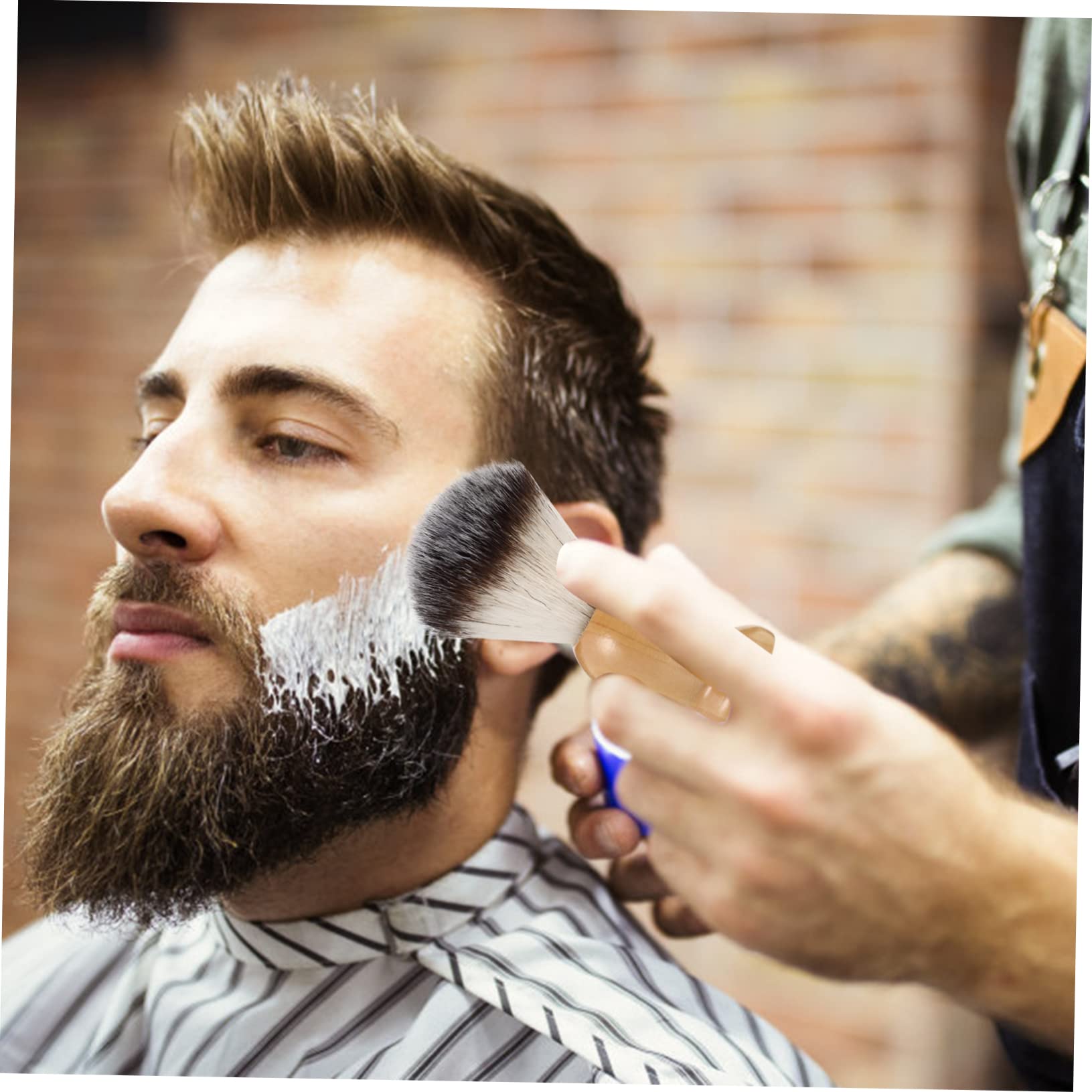 PACKOVE 1Set Men Shaving Brush Set with Bowl and Holder Durable Shaving Soap Bowl Portable and Space Saving Design for Easy Travel for Grooming and Beard Care