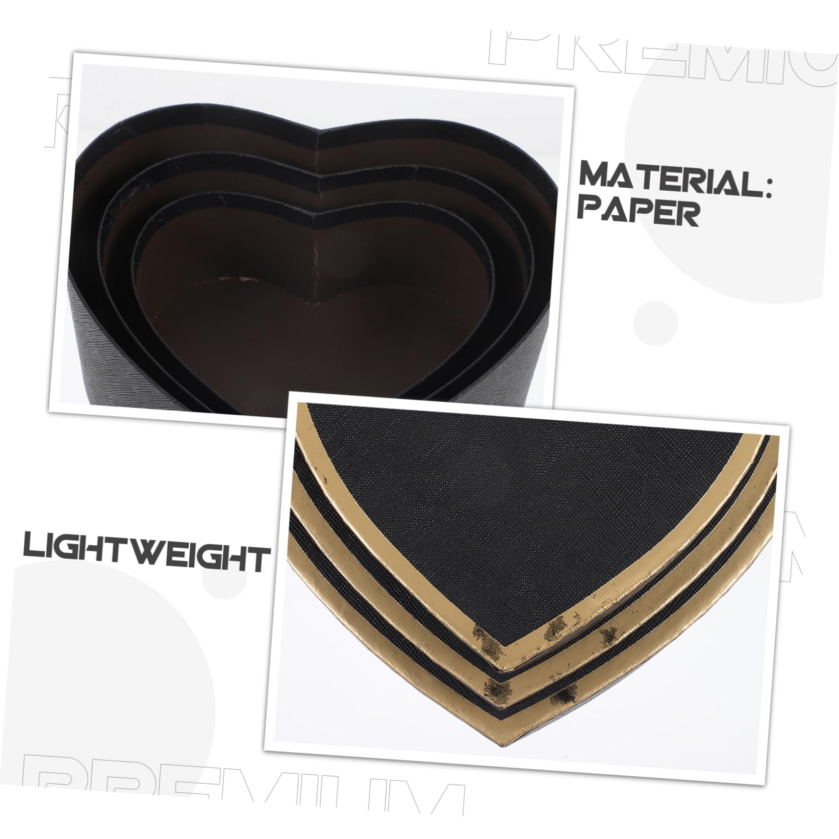 Beaupretty 3 Sätze Herzförmige Geschenkverpackungsbox Elegante Papierverpackung Mit Schleife Für Valentinstag Geburtstage Und Besondere Anlässe Leicht Und Tragbar Für Süßigkeiten 3 Stücke * 3