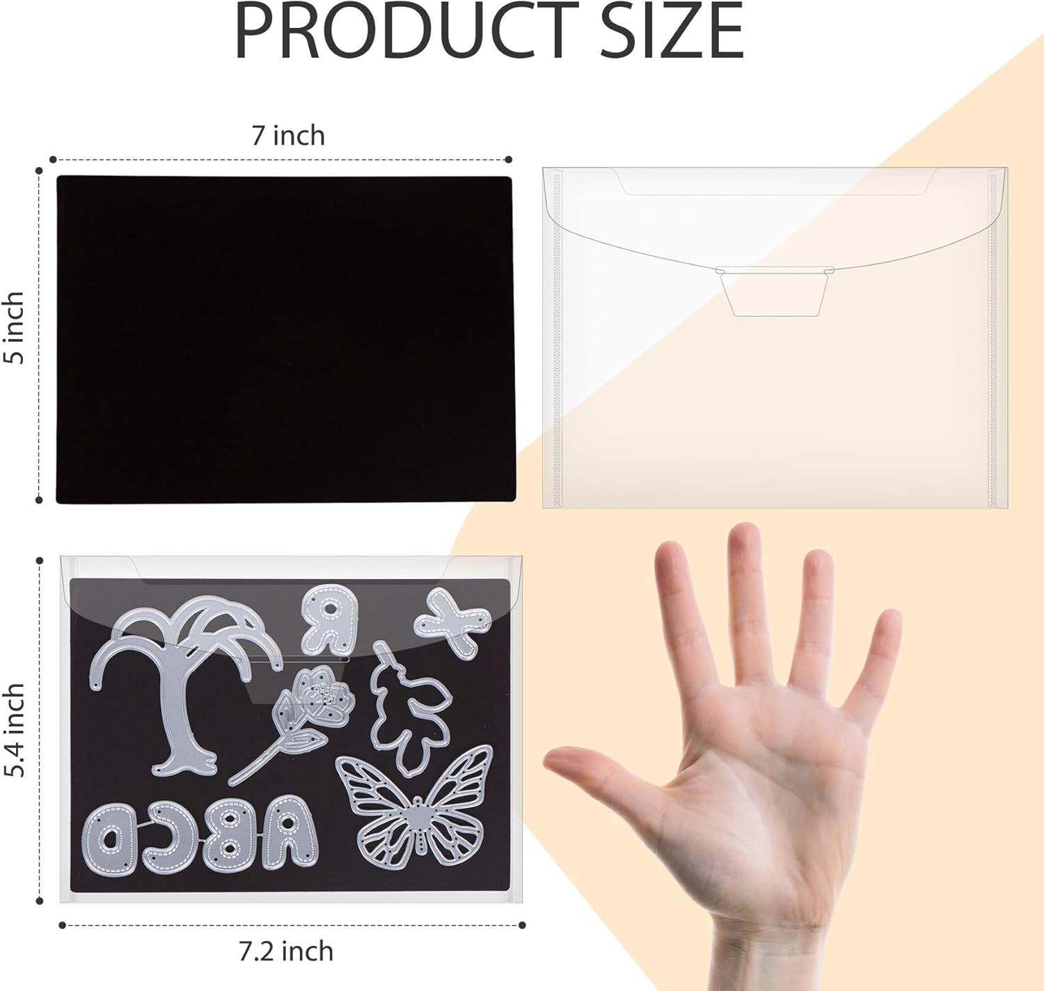 UNIMEIX 48 Pcs Magnetic Sheets for Die Storage Stamp and Die Storage Pockets Die Cut Storage for Card Making (24 Pcs Sheets+ 24 Pcs Bags, 0.8 mm Thickness