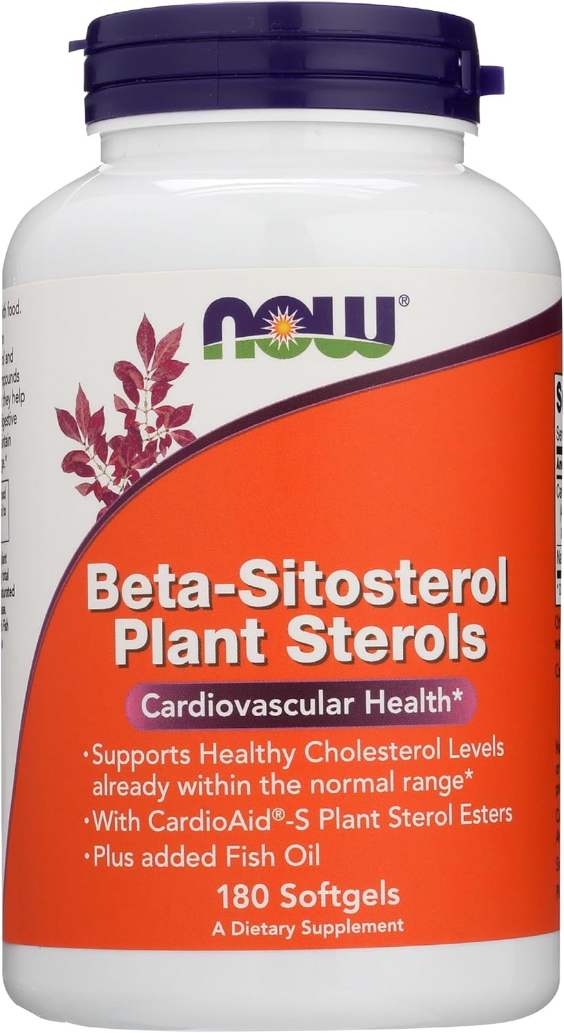Product image of NOW FOODS SPO Beta-Sitosterol Plant Sterols with Fish Oil, 180 Count