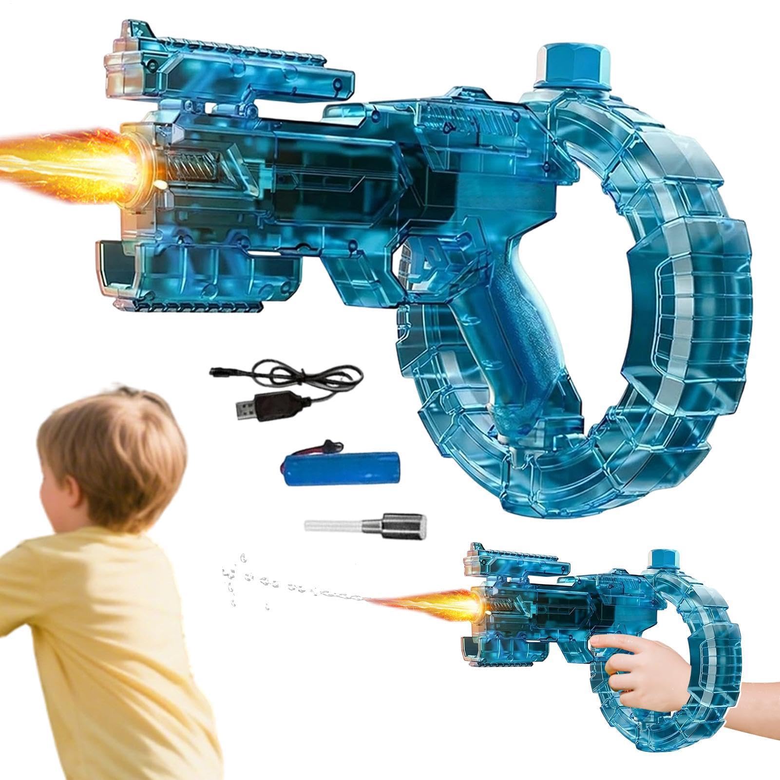 Pistola Ad Acqua Elettrica, 8m Fucile Ad Acqua Potente Con Luce E Suoni, Electric Water Guns Per Bambini E Adulti