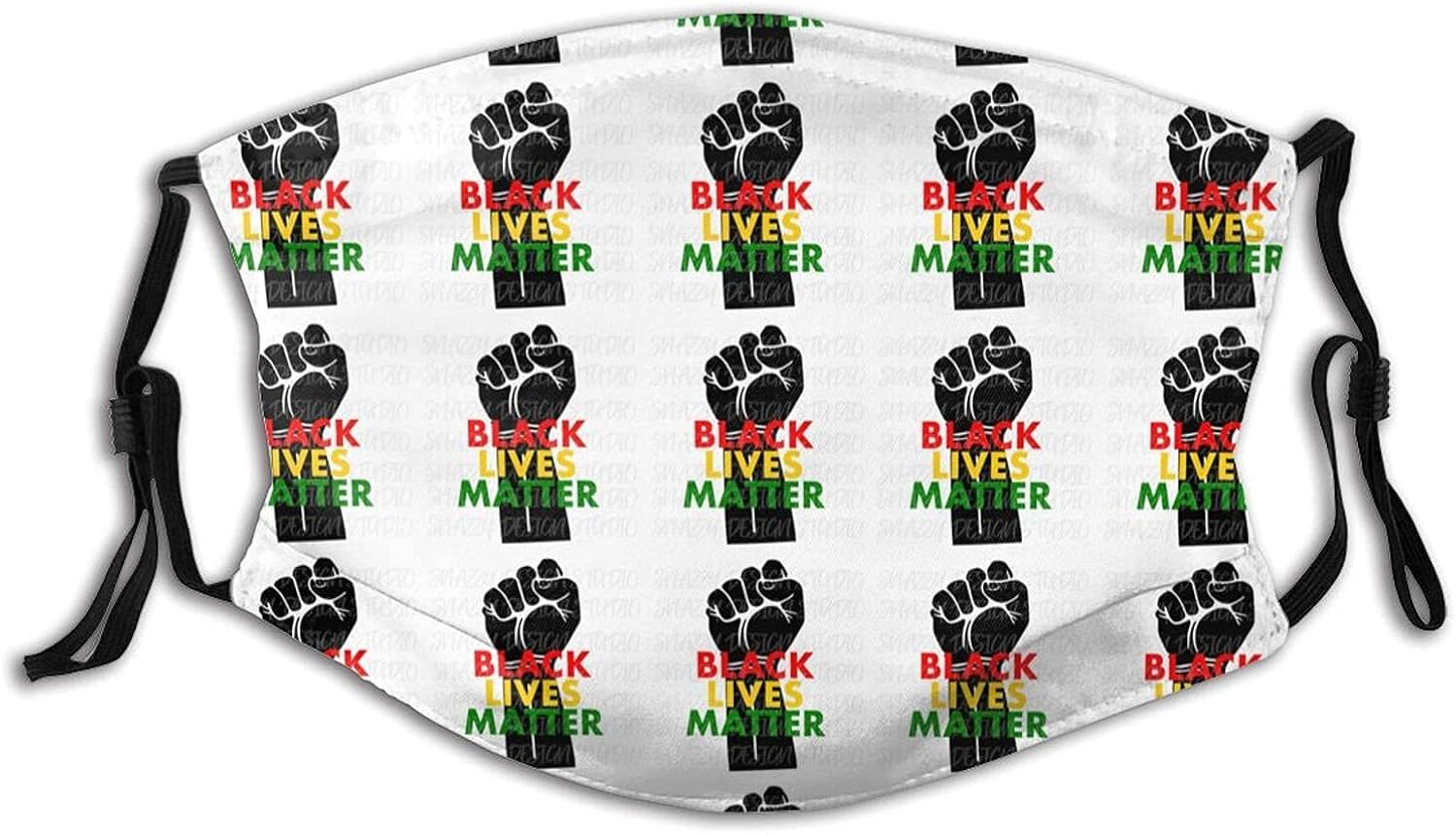 Black Lives Matter Blm Fist Sun protection fashion face mask turban headgear men and women
