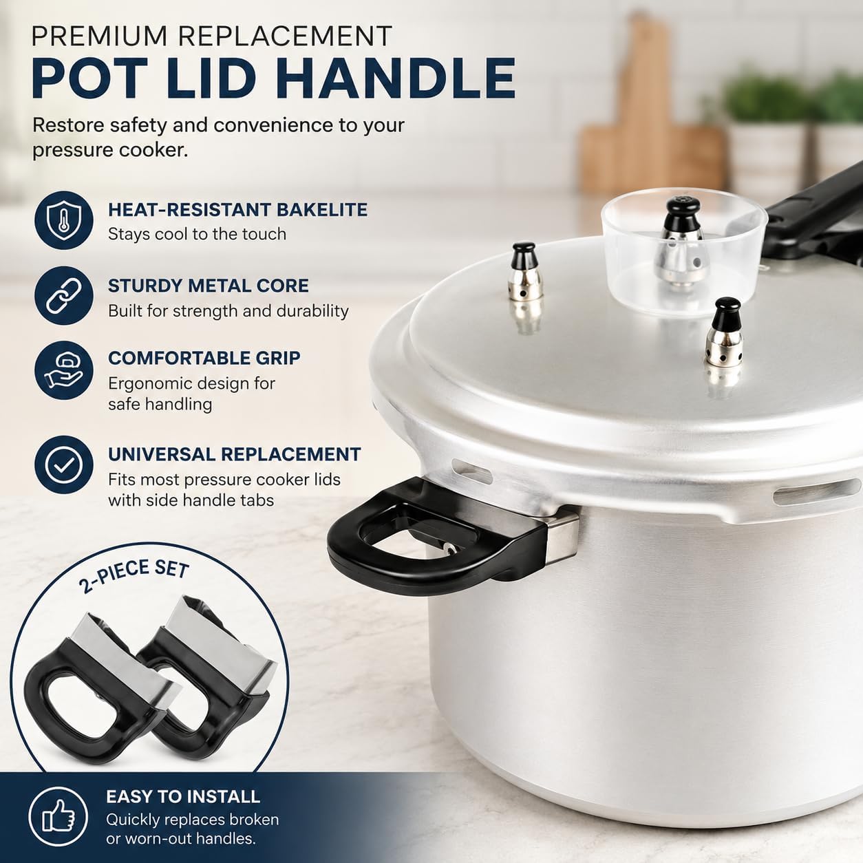 Lovelysp 2PCS Pressure Cooker Handles