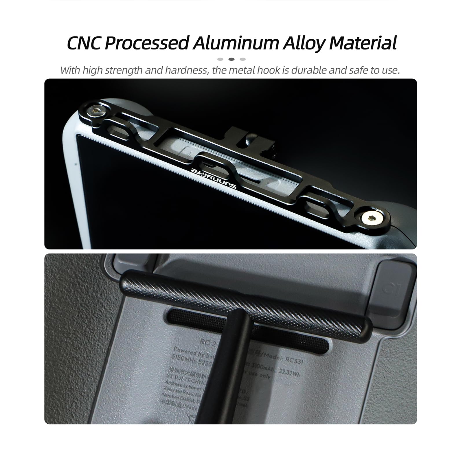 Soporte De Aleación De Aluminio Para DJI RC Pro 2 – Clip Metálico Portátil Con Tornillos – Compatible Con Correas