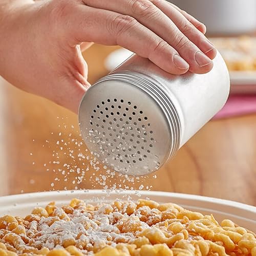 Miniatura 2 de TrueCraftware Juego de 2 saleros de aluminio de 10 onzas sin mango, condimentos y especias ideales para sal, especias y azúcar, harina perfecta para