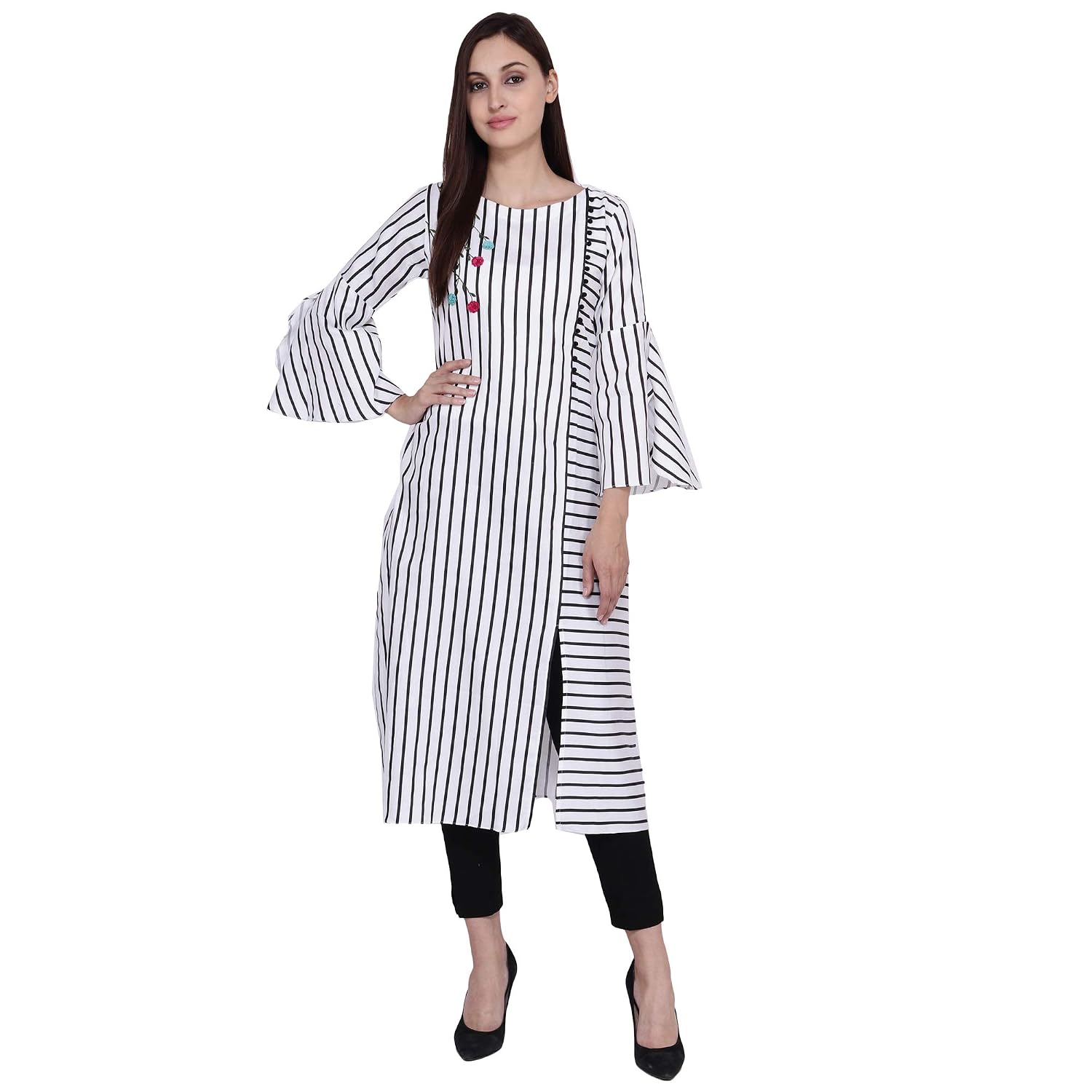 Designer Boat Neck Kurti 