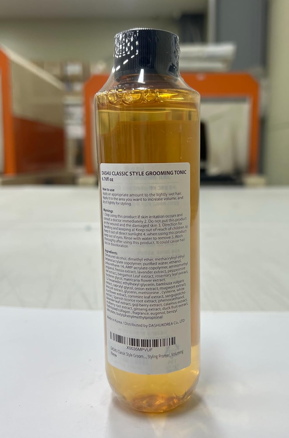 DASHU Hair Tonic for Men 6.76oz - Korean Premium Grooming Tonic, Mens Hair Tonic, Volumizing Scalp Tonic, Professional Hair Serum, Baobab Oil, Lightweight Styling