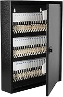 Vista 4 de KYODOLED 100Keys Key Cabinet Organizer, Key Lock Box Wall Mount with Code, Large Keys Storage Combination Lock Box for Home, Office, Business