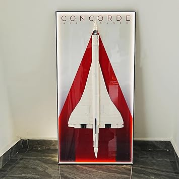 Display Wallboard for Lego 10318 Concorde Airbus, Building Block Wall Frame Compatible with Concorde, Gift Ideas for Car Wall Mounting Fans, Wall Only 10318