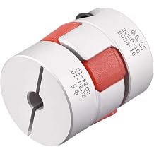 uxcell 5mm to 6.35mm Bore L31xD25 Flexible Coupling Jaw Coupler Shaft Joint for Servo Motor