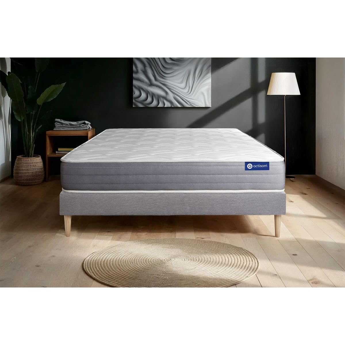 Ensemble Matelas Sommier 120x190 cm - Actimemo Dream