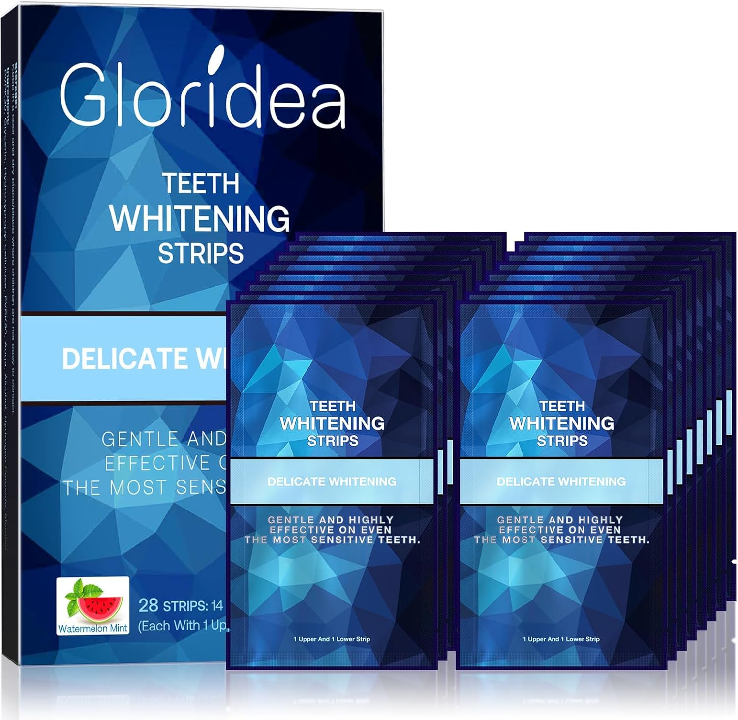 Teeth Whitening Strips with Light, 28 Dentist-Level White Strips for Teeth Whitening, Rechargeable 24X Blue Teeth Whitening Light, Teeth Whitening Kit with Led Light