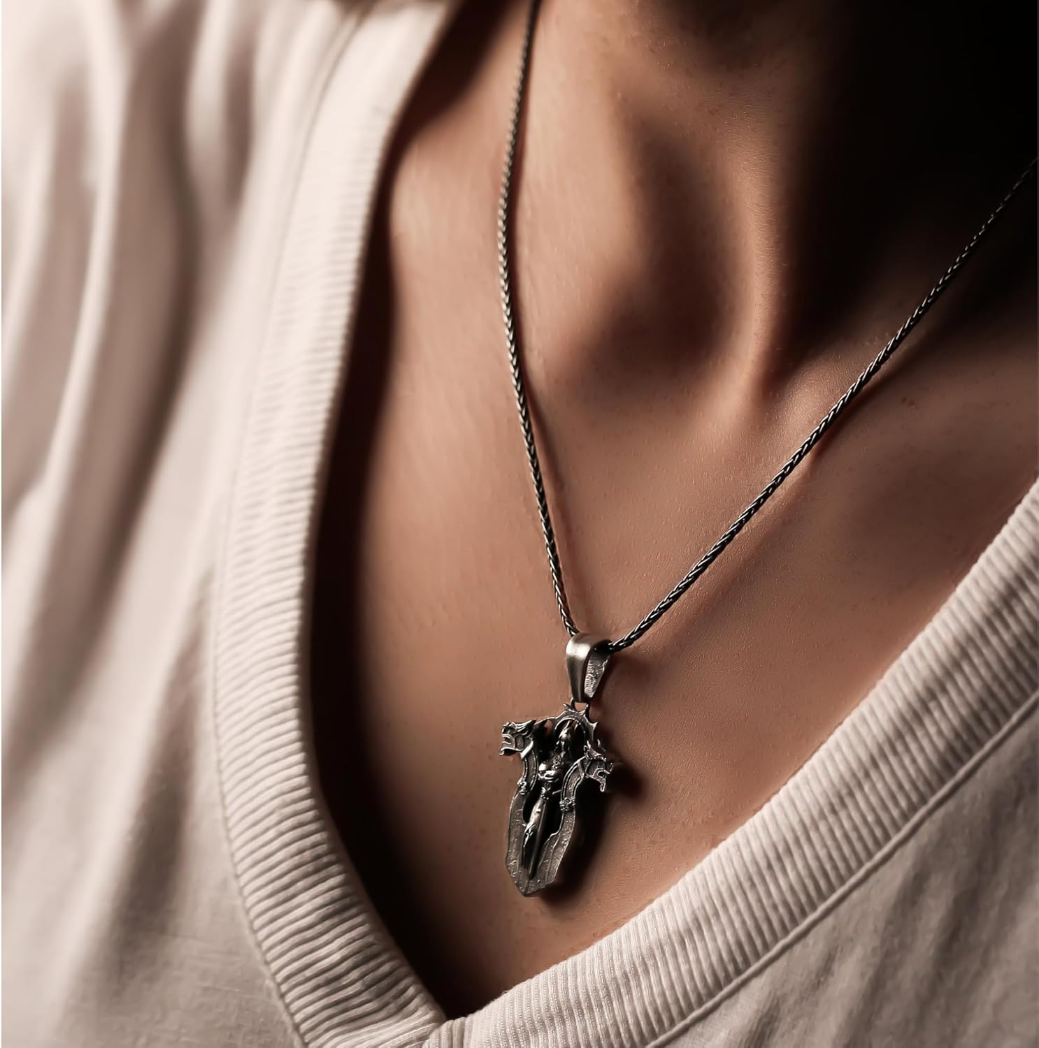 Goddess Freyja Charm Necklace, Freyja Necklace,Viking Jewelry,Viking Christmas Gift, Pagan Pendant, Norse Jewelry For Men,Norse Mythology - Image 3