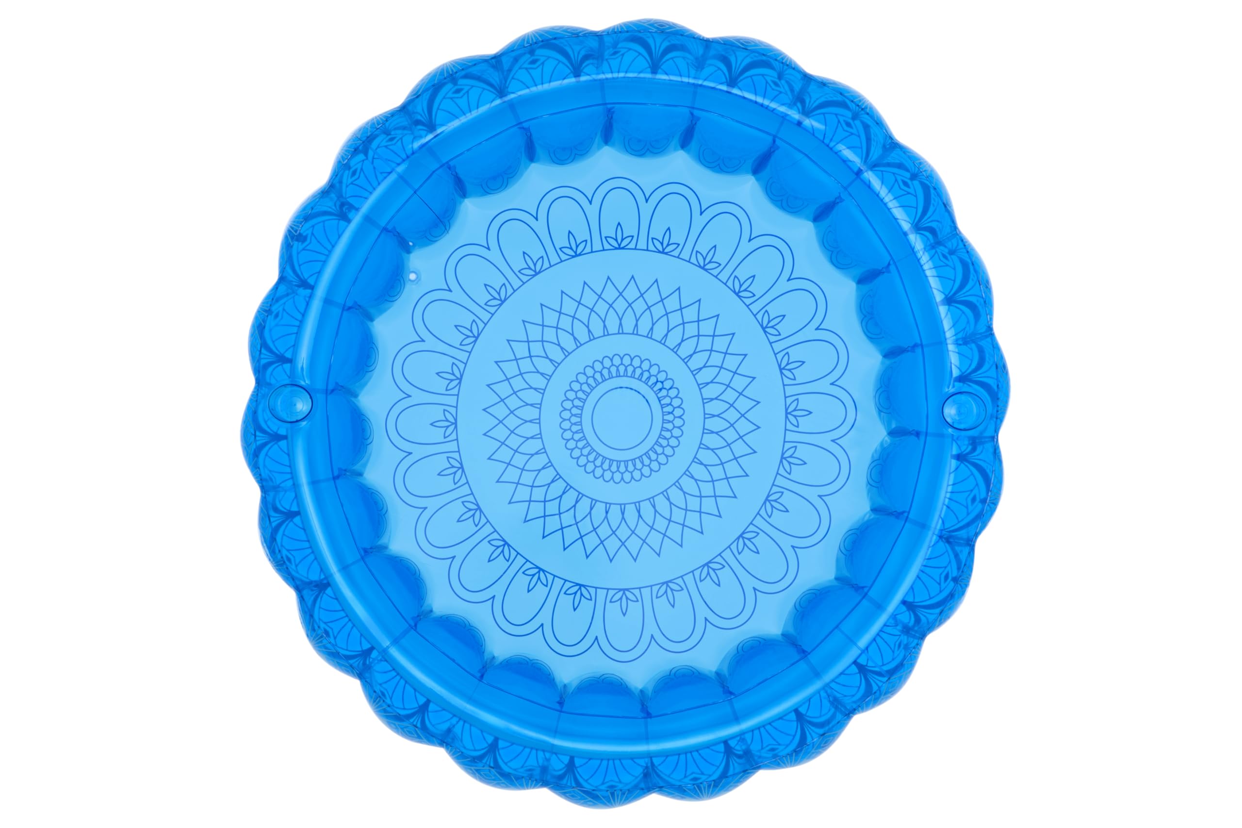 Bestway Family Pool Bohème, Ø 168 x 53 cm, 401 Liter, PVC, I-Beam-Konstruktion, Böhmisches Design, 2 Getränkehalter, Extrabreite Seitenwände, Schnellverschlussventil, Ab 6 Jahren