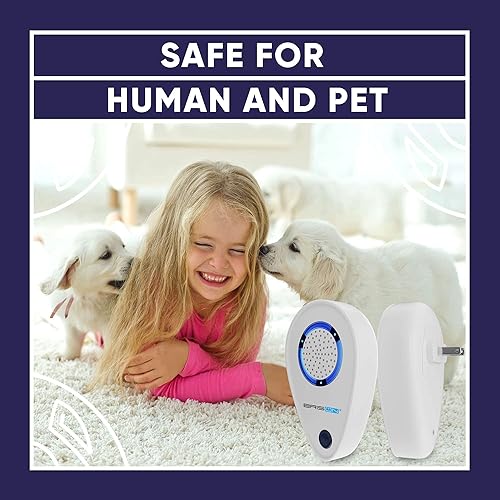 Miniatura 6 de BRISON Enchufe ultrasónico repelente de plagas, ratones, ratas, control de arañas, para repeler roedores e insectos fuera del interior, repelente