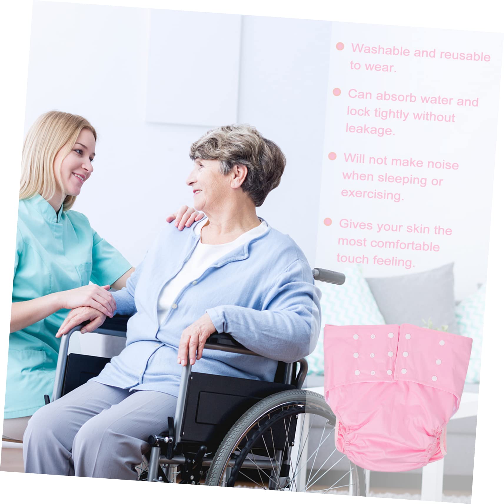 HAPINARY Breathable Adult Pant Leak-Proof Diapers for Gentle Incontinence Menstrual Protection Postpartum Care