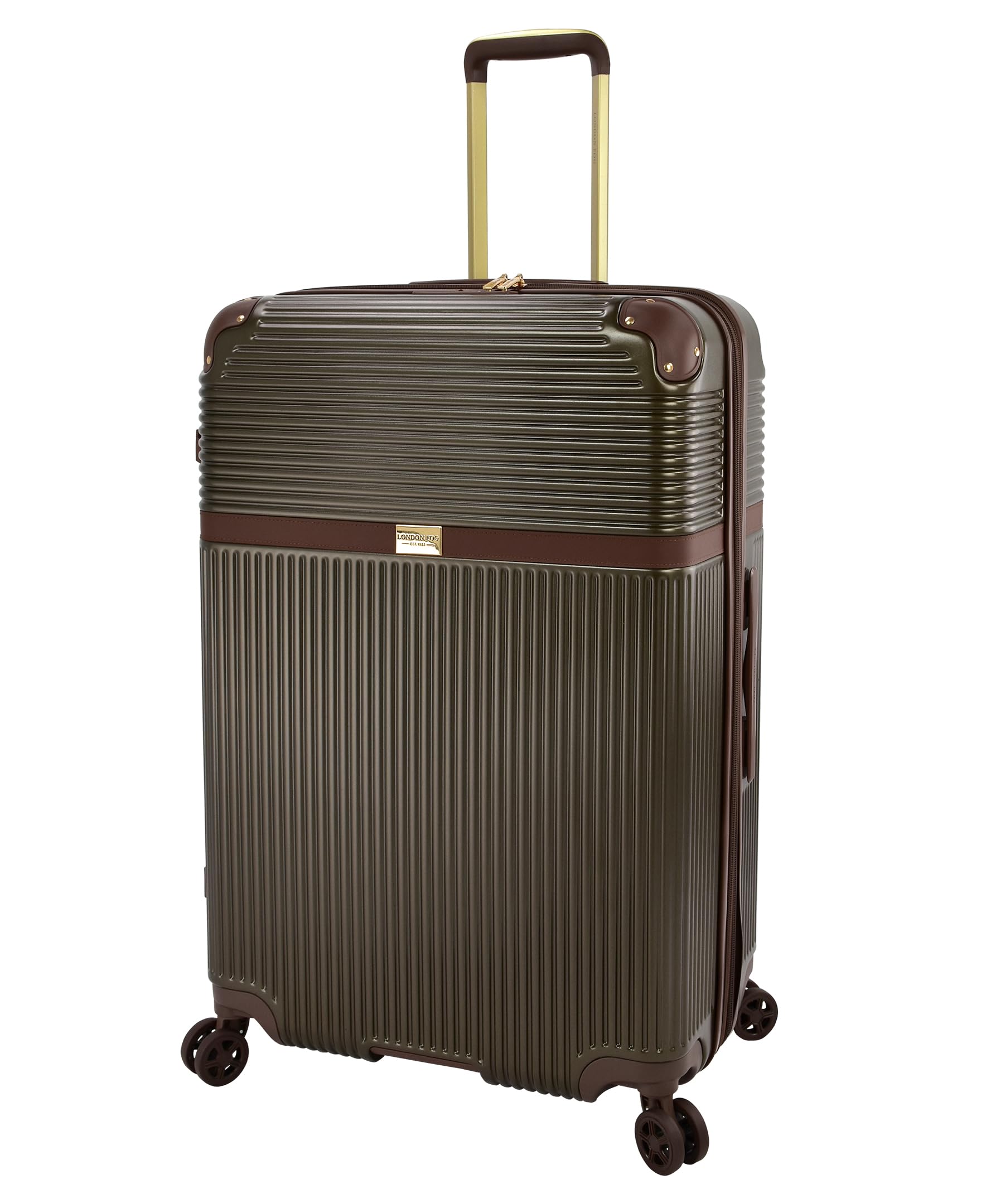 London Fog Brentwood IV 29" Expandable Spinner Hardside Suitcase, Sedona Bronze