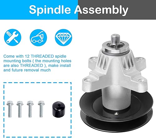 Miniatura 5 de Kit de reconstrucción de 54 pulgadas con correa de husillos 618-04126 para Cub Cadet SLT 1554 (solo modelo 13AK11BK009 13AK11BK010), SLTX 1054