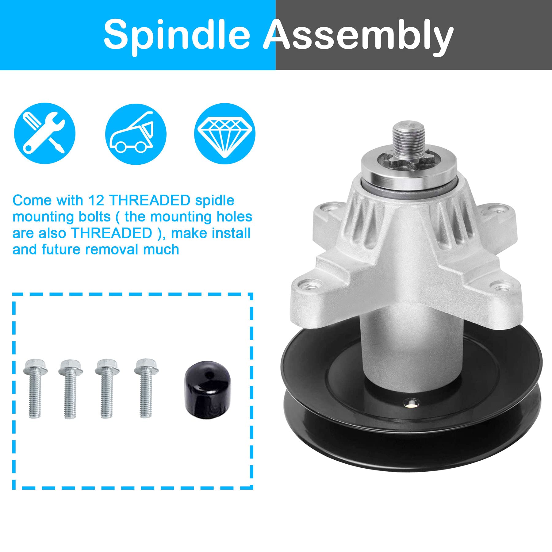 Miei T　0418 Amazon.com: Set of 3, New Spindle Assembly 50