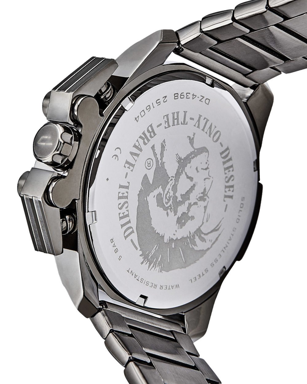 Diesel Mens Ironside Quartz Stainless Steel Watch Color Grey Model 