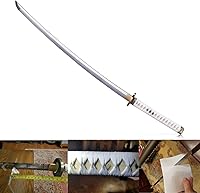 Vista 2 de siwode The Walking Dead - Espada katana de Michonne, arcilla T10, acero templado, acero de Damasco