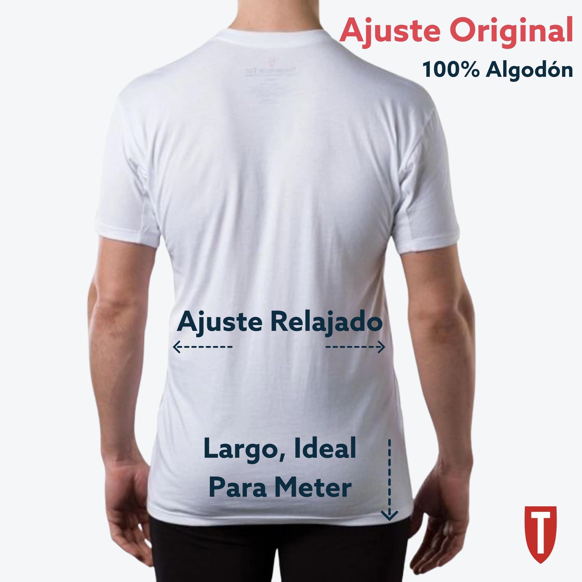 Thompson tee - Camiseta Interior antisudor con Refuerzo en Las Axilas - Corte Regular - Cuello Redondo