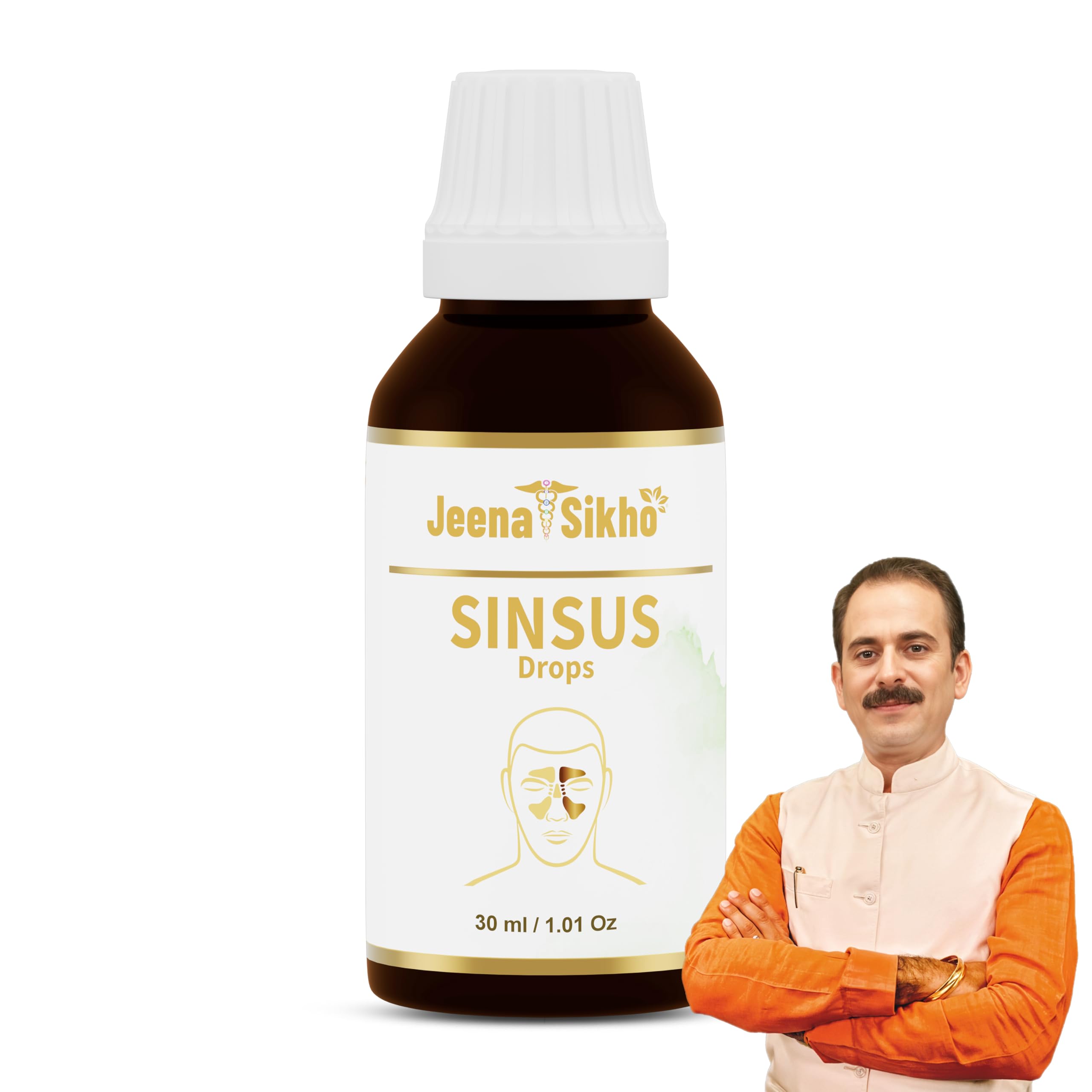 jeena sikho sinsus drop | sinus drop for nasal wellbeing | drops for natural relief for sinusitis, 30ml