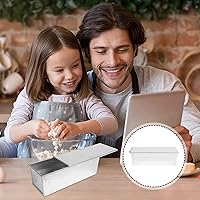 Vista 3 de Happyyami 1 caja de tostadas antiadherente con tapa molde de pan para hornear en casa, utensilios para hornear de fácil liberación para hacer