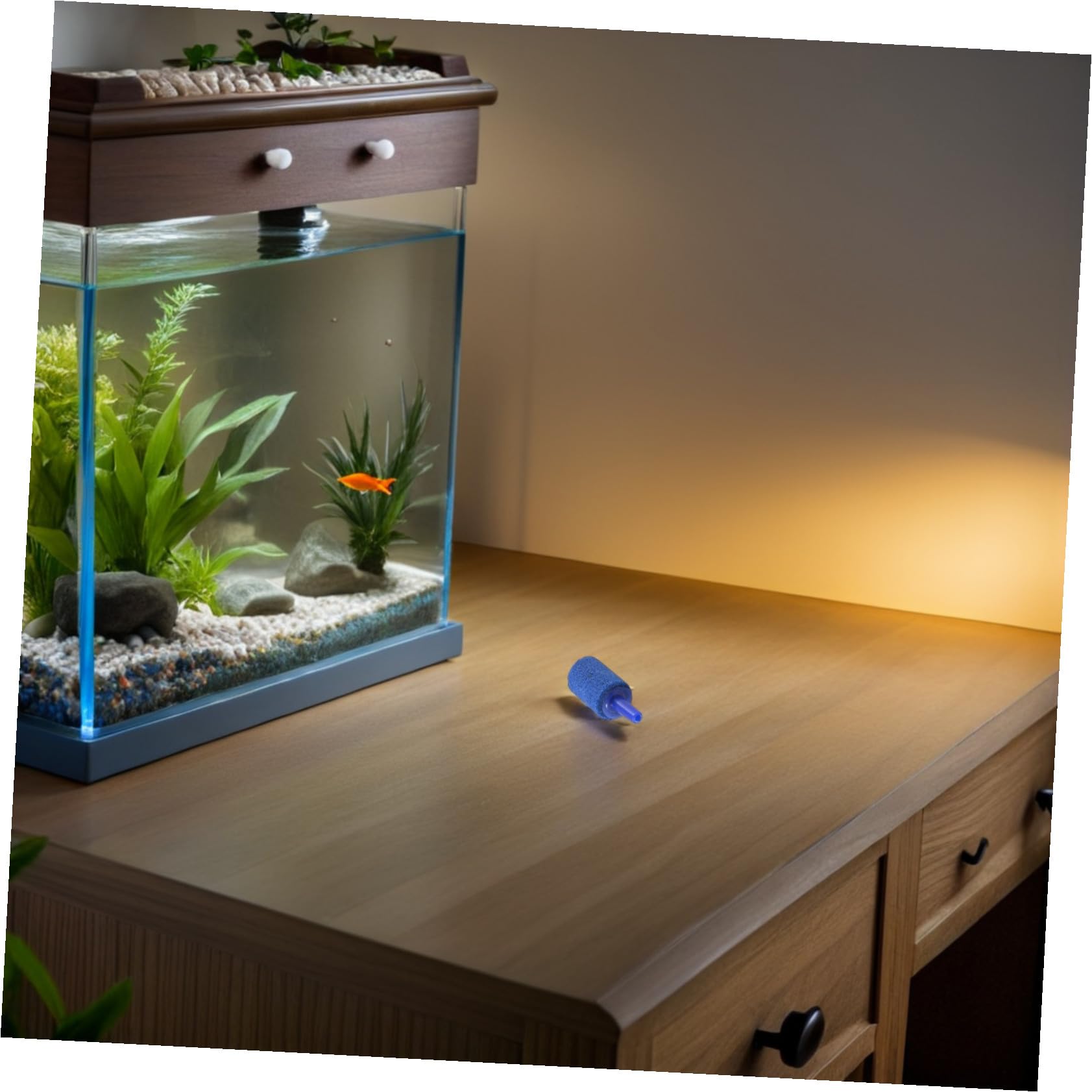 POPETPOP 80 Sztuk Aerator Tlenu I Tlenu Bańka Do Akwarium Bubbler Decked Akcesoria Akwarium Bełkot Akcesoria Do Akwarium Dyfuzor Oul Okrągły Zbiornik Na Ryby Bańka Kamień Ceramika