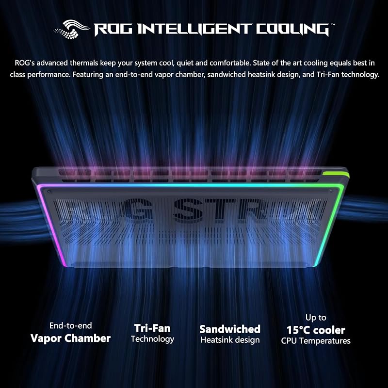 ASUS ROG Strix G18 G815 Gaming AI Laptop | 18" WUXGA 144Hz (100% sRGB) | Intel 24-core i9-14900HX | 32GB DDR5 1TB SSD | GeForce RTX 5070 GDDR7 (Up to 798 AI TOPS) | RGB Backlit Win11Pro DLCA Accessory image 7